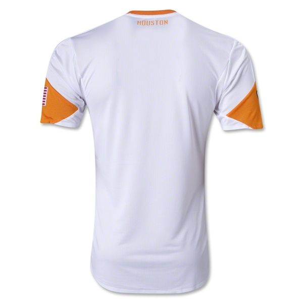 2013 Houston Dynamo Away White Soccer Jersey Shirt - Click Image to Close